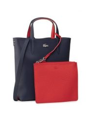 Lacoste Torebka Vertical Shopping Bag NF2991AA Granatowy. Niebieskie torebki klasyczne damskie Lacoste, ze skóry, bez dodatków. Za 389.99 zł.