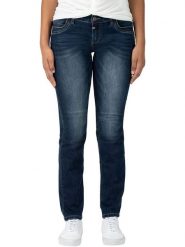 Timezone Dżinsy "Tahila" - Slim fit - w kolorze granatowym rozmiar: W27/L30. Niebieskie jeansy damskie Timezone. Za 127.35 zł.