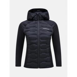 Kurtka narciarska damska Peak Performance Argon Hybrid Hood. Czarne kurtki sportowe damskie Peak Performance, na zimę, s, bez wzorów, bez kaptura. W wyprzedaży za 999.00 zł.