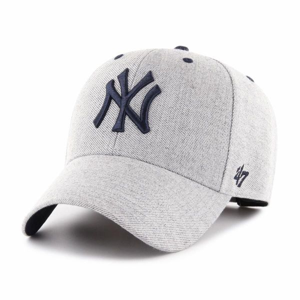 Brand `47 czapka z daszkiem New York Yankees Storm Cloud szara OSFM. Szare czapki z daszkiem damskie 47 Brand, bez wzorów. Za 179.00 zł.