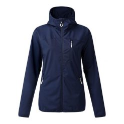 Damska Kurtka Soft Shell Lexan III. Niebieskie kurtki damskie Dare 2b, s, bez wzorów, z materiału, z kapturem. Za 378.99 zł.