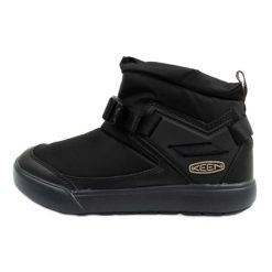 Buty śniegowce Keen Hoodromeo Mini 1026797 czarne. Czarne śniegowce damskie z gumy. Za 322.81 zł.