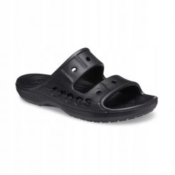 Klapki Dla Dorosłych Crocs Baya Sandal. Białe klapki damskie Crocs, bez wzorów, z materiału, bez obcasa, bez zapięcia. Za 119.99 zł.