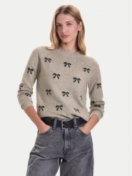 Vero Moda Sweter Doffy 10330790 Beżowy Regular Fit. Brązowe swetry klasyczne damskie Vero Moda, s, z syntetyku, bez kołnierzyka. Za 139.99 zł.