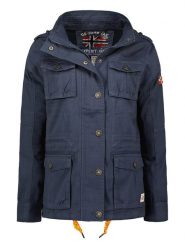 Geographical Norway Kurtka przejściowa "Arouchka" w kolorze granatowym rozmiar: XXL. Niebieskie kurtki damskie Geographical Norway, xxl, z aplikacjami, bez kaptura. Za 127.35 zł.