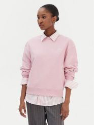 Tommy Hilfiger Bluza Script WW0WW49418 Różowy Regular Fit. Czerwone bluzy damskie Tommy Hilfiger, s, bez wzorów, z bawełny, bez kaptura. Za 329.99 zł.