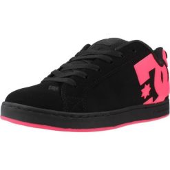 Buty dc-shoes czarne skórzane sportowe. Czarne obuwie sportowe casual damskie DC Shoes, ze skóry, bez zapięcia. Za 340.45 zł.