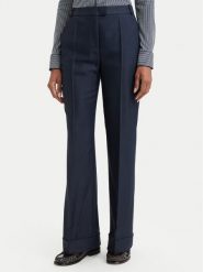 BOSS Spodnie materiałowe Talia5 50564488 Granatowy Regular Fit. Niebieskie spodnie materiałowe damskie Boss, bez wzorów, z lyocellu. Za 1,059.00 zł.