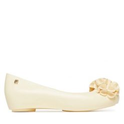 Baleriny Melissa. Żółte balerinki damskie Melissa, bez wzorów. Za 269.99 zł.