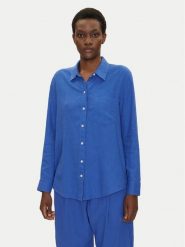 Gap Koszula 885287-15 Niebieski Regular Fit. Niebieskie koszule damskie GAP, xs, bez wzorów, z wiskozy, bez kołnierzyka, bez ramiączek. Za 179.99 zł.