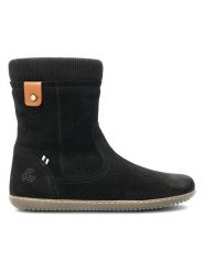 Groundies Skórzane buty "Iceland" w kolorze czarnym do chodzenia na boso rozmiar: 37. Czarne botki damskie Groundies, ze skóry, bez obcasa, bez zapięcia. Za 339.99 zł.