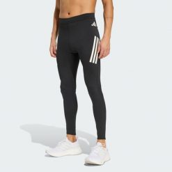 Adi365 Iconic// Rajstopy do biegania. Czarne rajstopy Adidas, bez wzorów, z elastanu. Za 279.00 zł.
