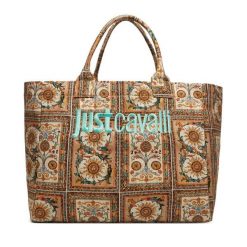 Torebka Just Cavalli. Shopper bag Just Cavalli, bez wzorów, bez dodatków. Za 669.99 zł.