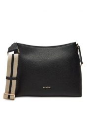 Lasocki Torebka LSK-O-007-07 Czarny. Czarne listonoszki damskie Lasocki, bez wzorów, z materiału, bez dodatków. Za 179.99 zł.