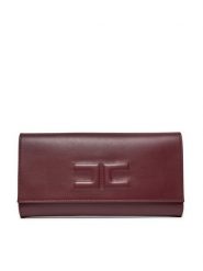 Elisabetta Franchi Torebka BS-76N-47E2-V450 Bordowy. Czerwone torebki wieczorowe damskie Elisabetta Franchi, bez wzorów, ze skóry, bez dodatków. Za 1,549.00 zł.