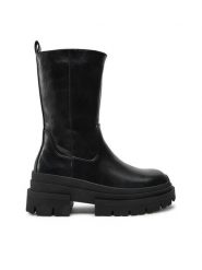 ONLY Shoes Botki 15329822 Czarny. Czarne botki damskie ONLY SHOES, ze skóry, bez obcasa, na płaskiej podeszwie, bez zapięcia. Za 279.99 zł.