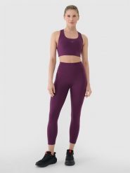 4F Legginsy treningowe 7/8 z wysokim stanem damskie - fioletowe XL. Fioletowe legginsy damskie 4F, s, bez wzorów, z dzianiny. W wyprzedaży za 99.99 zł.