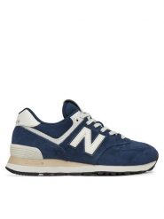 New Balance Sneakersy U574BCE Niebieski. Niebieskie obuwie sportowe damskie New Balance, ze skóry, bez zapięcia. W wyprzedaży za 269.99 zł.