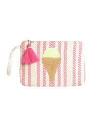 BLE Kosmetyczka w kolorze kremowo-jasnoróżowym - 26 x 18 x 3 cm rozmiar: onesize. Brązowe kosmetyczki damskie BLE, bez wzorów, z materiału. Za 38.95 zł.