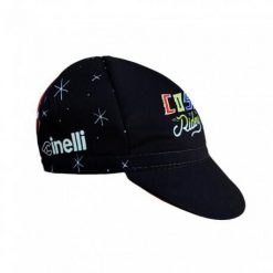 Czapka z daszkiem Cinelli Cosmic Riders. Czarne czapki z daszkiem damskie CINELLI, bez wzorów, z materiału. Za 244.50 zł.