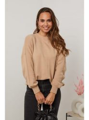 Soft Cashmere Sweter w kolorze jasnobrązowym rozmiar: 38/40. Brązowe swetry klasyczne damskie Soft Cashmere, z kaszmiru, bez kołnierzyka. Za 140.53 zł.
