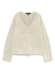Vero Moda Sweter w kolorze kremowym rozmiar: XL. Brązowe swetry klasyczne damskie Vero Moda, s, z materiału, bez kołnierzyka. Za 113.99 zł.
