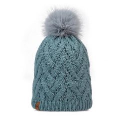 Czapka BUFF KNITTED & FLEECE BAND BEANIE CARYN. Niebieskie czapki damskie Buff, na zimę, bez wzorów. Za 159.99 zł.