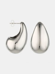 MOODE Kolczyki-wkrętki rozmiar: onesize. Szare kolczyki damskie MOODE, ze stali. Za 78.84 zł.