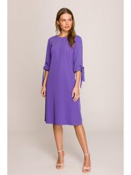 Stylove Sukienka w kolorze fioletowym rozmiar: XL. Różowe sukienki damskie Stylove, bez wzorów, bez ramiączek. Za 247.45 zł.