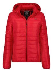 Geographical Norway Kurtka pikowana "Atika" w kolorze czerwonym rozmiar: S. Czerwone kurtki damskie Geographical Norway, s, z aplikacjami, bez kaptura. Za 144.92 zł.