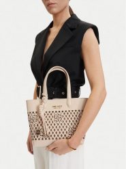 Nine West Torebka CEO-Essex Light-LDA8698A Beżowy. Brązowe torebki klasyczne damskie Nine West, ze skóry, bez dodatków. Za 249.99 zł.