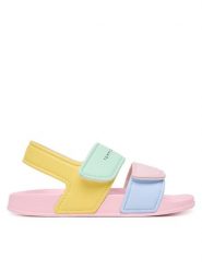 Tommy Hilfiger Sandały T1AF-34316-1172 S Kolorowy. Sandały dziewczęce Tommy Hilfiger, ze skóry, bez obcasa, bez zapięcia. Za 209.99 zł.