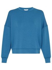 MOSS COPENHAGEN Bluza w kolorze niebieskim rozmiar: M/L. Niebieskie bluzy damskie Moss Copenhagen, l, bez wzorów, z wiskozy, bez kaptura. Za 175.67 zł.