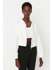 Trendyol Bluza w kolorze białym rozmiar: S. Białe bluzy damskie Trendyol, s, bez wzorów, z bawełny, bez kaptura. Za 65.85 zł.