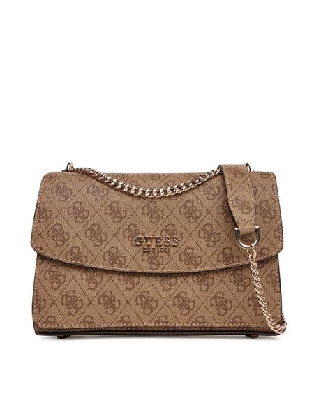 Guess Torebka Calista HWSG73 34210 Brązowy. Brązowe torebki wieczorowe damskie Guess, z aplikacjami, ze skóry, bez dodatków. Za 299.99 zł.