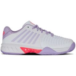 Buty do tenisa damskie K-Swiss Express Light 3. Białe obuwie sportowe damskie K-SWISS, z materiału, bez zapięcia, tenisowe. Za 249.00 zł.