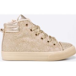 Blukids - Trampki dziecięce. Szare buty sportowe dziewczęce Blukids, z materiału, na sznurówki. W wyprzedaży za 69.90 zł.