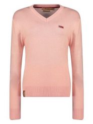 Geographical Norway Sweter "Falonne" w kolorze jasnoróżowym rozmiar: XXL. Różowe swetry klasyczne damskie Geographical Norway, xxl, bez kołnierzyka. Za 105.38 zł.