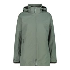 Kurtka damska turystyczna CMP 34K0086D. Zielone kurtki damskie CMP, l, bez wzorów, z puchu, bez kaptura. W wyprzedaży za 694.00 zł.