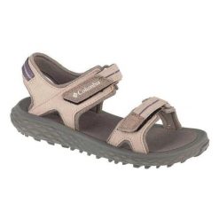 Damskie Zamszowe Sandały Konos. Brązowe sandały damskie Columbia, bez wzorów, z zamszu, bez obcasa, bez zapięcia. Za 357.99 zł.