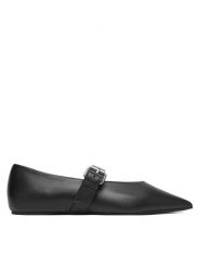 Weekend Max Mara Baleriny 2615521054650 Czarny. Czarne balerinki damskie Weekend Max Mara, bez wzorów, ze skóry. Za 1,469.00 zł.