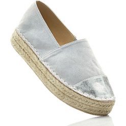 Espadryle z kolekcji Maite Kelly bonprix szary. Szare balerinki damskie bonprix. Za 32.99 zł.