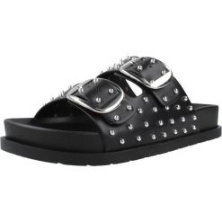 Sandały GIOSEPPO SHOREHAM Czarny. Czarne sandały damskie Gioseppo, bez wzorów, z syntetyku, bez obcasa, bez zapięcia. Za 172.99 zł.