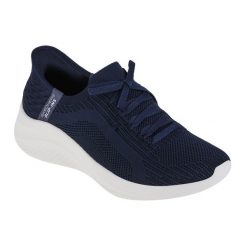 Damskie ULTRA FLEX 3.0 BRILLIANT PATH Slip-On Granatowy. Niebieskie obuwie sportowe damskie Skechers, bez zapięcia, trekkingowe, Skechers Sport. Za 339.99 zł.