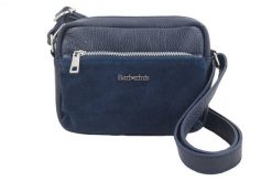 Listonoszka skórzana BARBERINI'S granatowa 788/1-4. Niebieskie shopper bag Barberinis, bez wzorów, ze skóry, małe, bez dodatków. Za 199.99 zł.