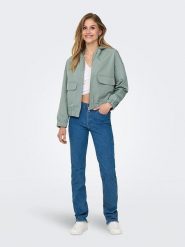 ONLY Kurtka przejściowa w kolorze zielonym rozmiar: XL. Zielone kurtki damskie Only, xl, bez wzorów, bez kaptura. Za 127.35 zł.