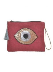 BLE Kosmetyczka w kolorze czerwonym - 25 x 20 x 1 cm rozmiar: onesize. Czerwone kosmetyczki damskie BLE, bez wzorów, z materiału. Za 69.95 zł.