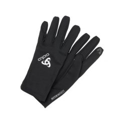 Rękawiczki wielofunkcyjne Odlo Ceramiwarm Light czarne. Czarne rękawiczki damskie ODLO, bez wzorów. W wyprzedaży za 109.99 zł.