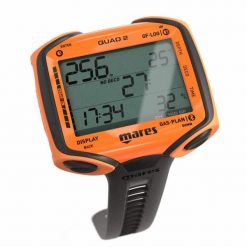 Komputer nurkowy QUAD 2. Brązowe, cyfrowe zegarki damskie MARES. Za 1,252.36 zł.