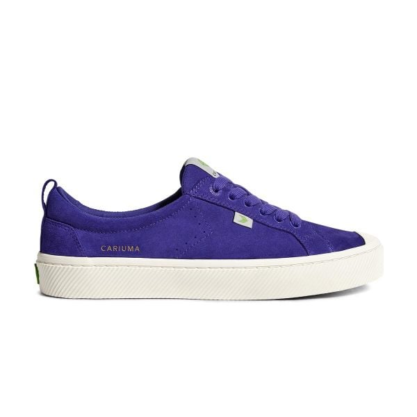 Trampki zamszowe Cariuma OCA Low Liberty Purple Suede. Fioletowe trampki damskie CARIUMA, bez wzorów, z gumy, bez zapięcia. Za 180.00 zł.
